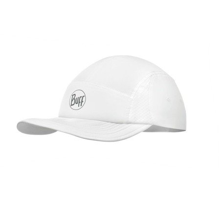 Sportowa czapka z daszkiem BUFF® 5 PANEL GO CAP R-SOLID WHITE