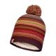Detská zimná čiapka BUFF® Junior Knitted & Fleece Hat Amity MAROON