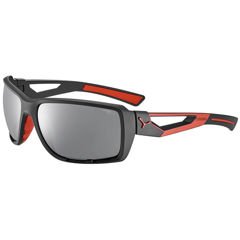 Cébé Sportowe okulary przeciwsłoneczne Shortcut Matt Black Red 1500 Grey PC Polarized AF Silver Flash Mirror Cat.3