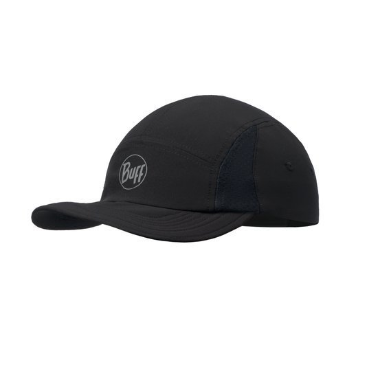 Sportowa czapka z daszkiem BUFF® 5 PANEL GO CAP R-SOLID BLACK